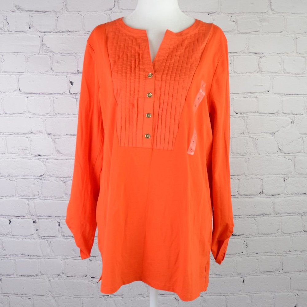 NWT JONES NEW YORK Casual Pintuck Top